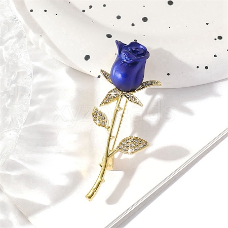 Rose Alloy Enamel Brooches PW-WG7E3FB-02-1