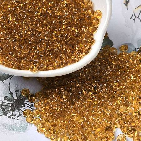 Transparent Colours Glass Seed Beads X1-SEED-P006-02A-15-1