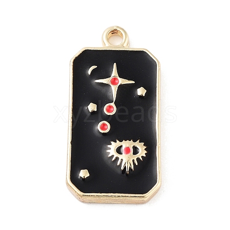 Tarot Alloy Enamel Pendants FIND-Z057-02G-02-1