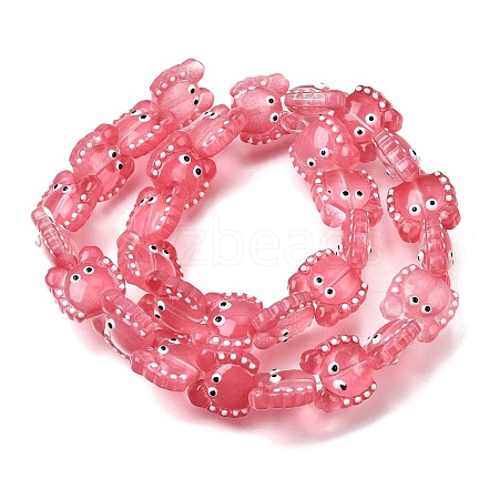 Transparent Glass Beads Strands LAMP-L078-010C-1