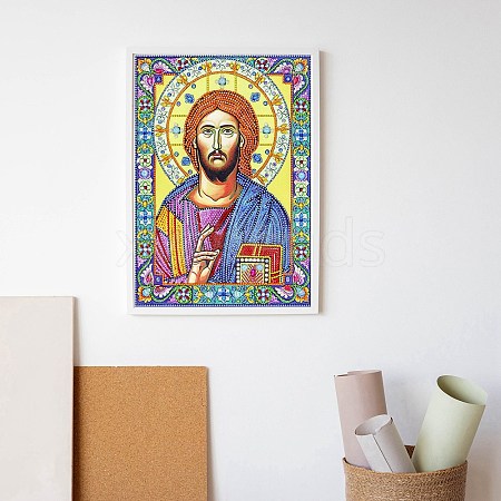 Religion Human Pattern DIY Diamond Painting Kits DIAM-PW0010-49A-31-1