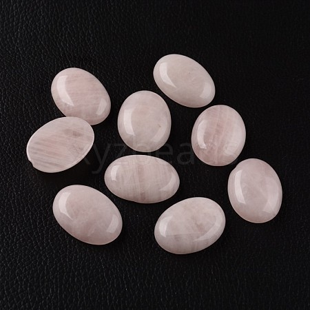 Oval Natural Rose Quartz Cabochons G-I171-22x30mm-07-1