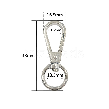 Alloy Swivel Clasps PW-WG74639-08-1