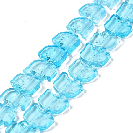Transparent Glass Beads Strands GLAA-F114-03B-1