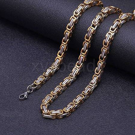 Titanium Steel Byzantine Chains Necklaces FS-WG56795-82-1