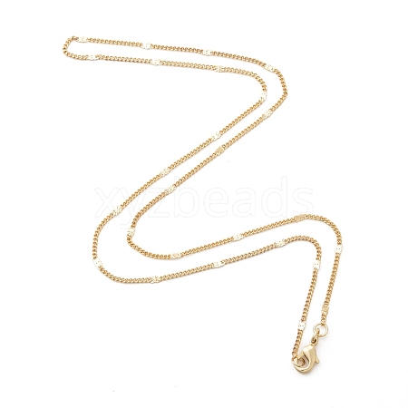 Rack Plating Brass Handmade Necklaces X-CHC-E011-07A-2mm-G-1