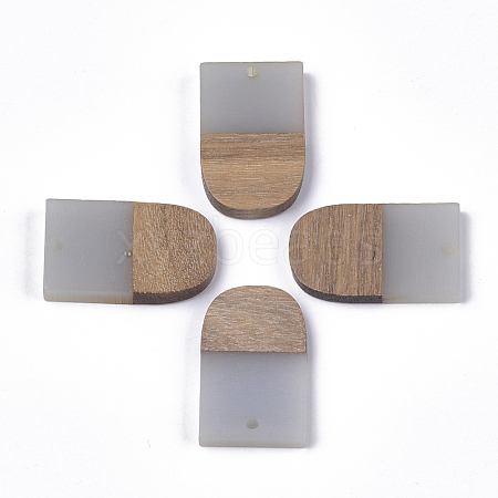 Resin & Walnut Wood Pendants RESI-S358-34A-1