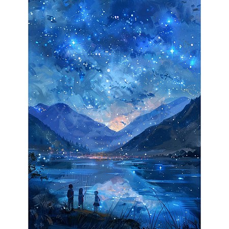 Starry Sky DIY Diamond Painting Kit PW-WGEE68B-02-1