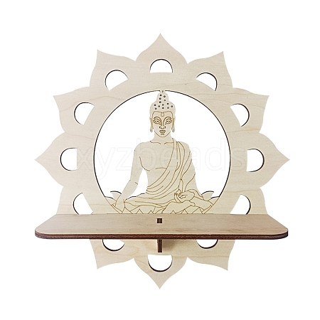 Wooden Buddha Statue Hanging Wall Home Decorations PW-WG5550D-01-1