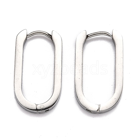 304 Stainless Steel Huggie Hoop Earrings STAS-H156-11C-P-1