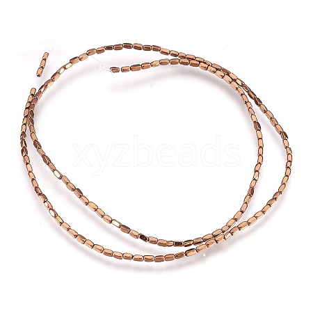 Electroplate Non-magnetic Synthetic Hematite Beads Strands G-I208-21-A-1