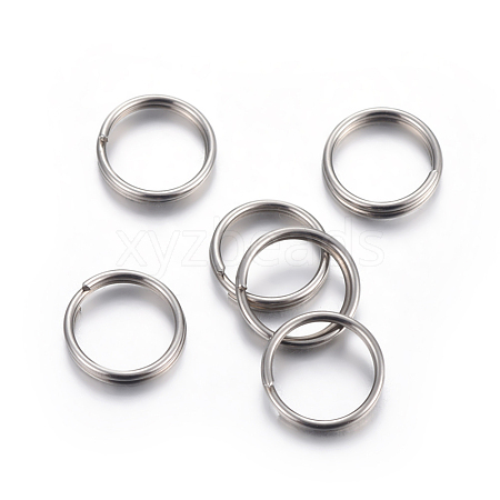 Tarnish Resistant 304 Stainless Steel Split Rings STAS-P223-22P-10-1