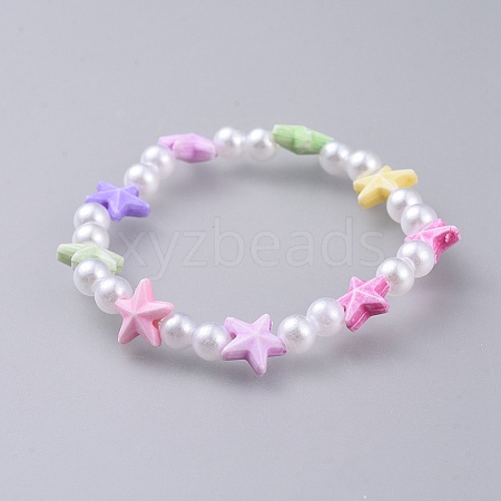 Kids Stretch Bracelets BJEW-JB04572-02-1