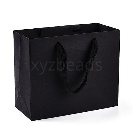 Rectangle Paper Bags with Rope Handles CARB-L011-02B-05-1