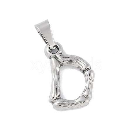 Non-Tarnish 304 Stainless Steel Pendants STAS-F235-01P-D-1