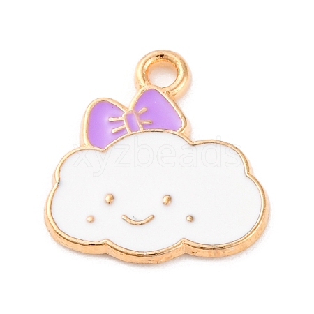 Alloy Enamel Charms ENAM-Q001-07G-04-1