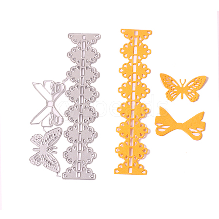 Butterfly & Lace Carbon Steel Cutting Dies Stencils DIY-H106-11-1