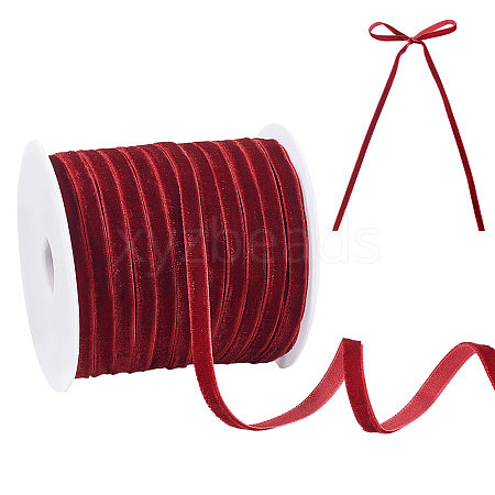 Nylon Single Face Velvet Ribbons OCOR-HY0001-72C-1