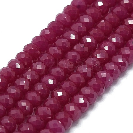 Natural Red Corundum/Ruby Beads Strands G-G106-A45-04-1