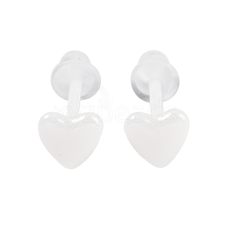 Porcelain Stud Earrings EJEW-H007-01B-1