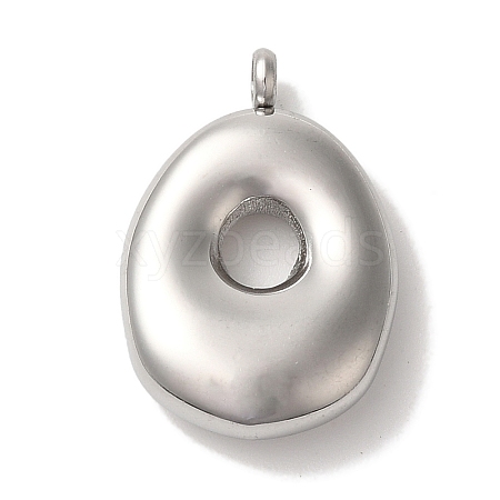 Non-Tarnish Ion Plating(IP) 304 Stainless Steel Pendants STAS-M017-08P-16-1