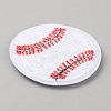 Sports Ball Theme Computerized Towel Fabric Embroidery Iron on Cloth Patches PATC-WH0007-23B-2