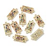 Alloy Rhinestone Connector Charms FIND-TAC0014-53B-2