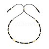 Adjustable Glass Seed Bead Slider Bracelets for Women VT9382-59-1