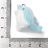 Flocking Opaque Resin Pendants RESI-D017-02A-P-3