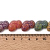 Painted Glass Beads Strands GLAA-Z021-08B-3