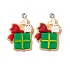 Christmas Theme Opaque Resin Pendants FIND-E025-10-2