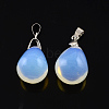 Opalite Pendants with Brass Findings G-R277-04-1