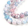 Electroplate Glass Beads Strands X-GLAA-N010-8mm-04-3
