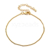 Adjustable Rack Plating Brass Curb Chain Bracelets for Women BJEW-G735-18G-4