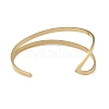 201 Stainless Steel Open Cuff Bangles for Women BJEW-M044-01G-3