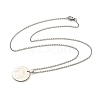 Non-Tarnish Constellation Pendant Necklaces NJEW-S422-04P-04-3