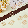 8Pcs 4 Styles Alloy Slider Buckles FIND-GF0007-01LG-4