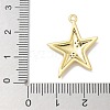 Rack Plating Brass Micro Pave Cubic Zirconia Pendants KK-L224-015G-3