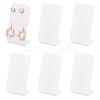   8Pcs 20-Hole Acrylic Earring Display Stands ODIS-PH0001-53-7