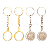 4pcs 2 colors Commemorative Coin Acrylic Pendant Keychain Sets KEYC-FG0001-09B-1