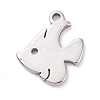 Non-Tarnish 304 Stainless Steel Charms STAS-G287-07P-2