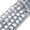 Electroplate Glass Beads Strands EGLA-H108-01A-PL05-1