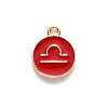 Alloy Enamel Pendants ENAM-S124-01A-07K-2