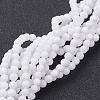 Natural White Jade Beads Strands GSR10mmC067-4