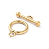 Ion Plating(IP) 304 Stainless Steel Ring Toggle Clasps STAS-A092-09I-G-2
