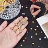 350Pcs 2 Colors Baking Paint Pearlized Glass Pearl Round Bead Strands HY-AR0001-14-3