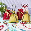  12Pcs 3 Colors Velvet Jewelry Drawstring Gift Bags with Rope Handle ABAG-NB0001-97-5