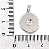 Brass Micro Pave Cubic Zirconia Pendants KK-P336-20P-3