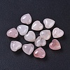 Natural Rose Quartz Heart Love Stone G-L533-57-1