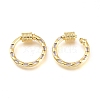 Brass Micro Pave Cubic Zirconia Screw Carabiner Lock Charms KK-M206-18G-01-3